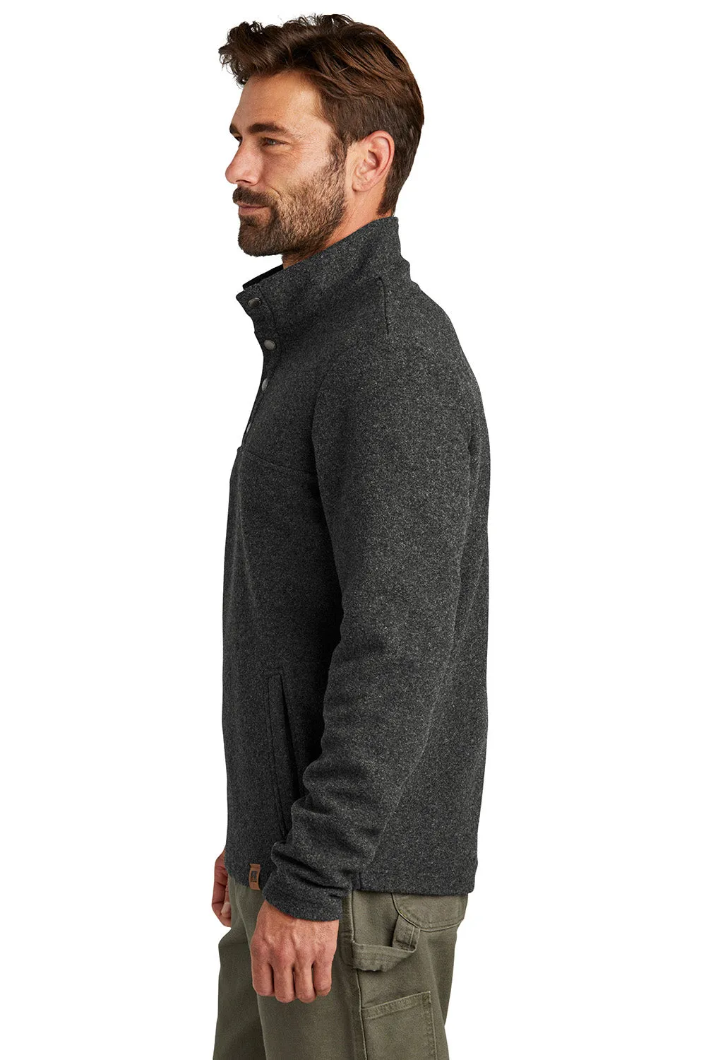 Russell Outdoors Mens Basin 1/4 Snap Jacket - Heather Graphite Grey