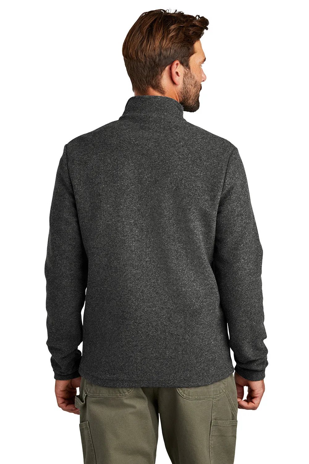 Russell Outdoors Mens Basin 1/4 Snap Jacket - Heather Graphite Grey