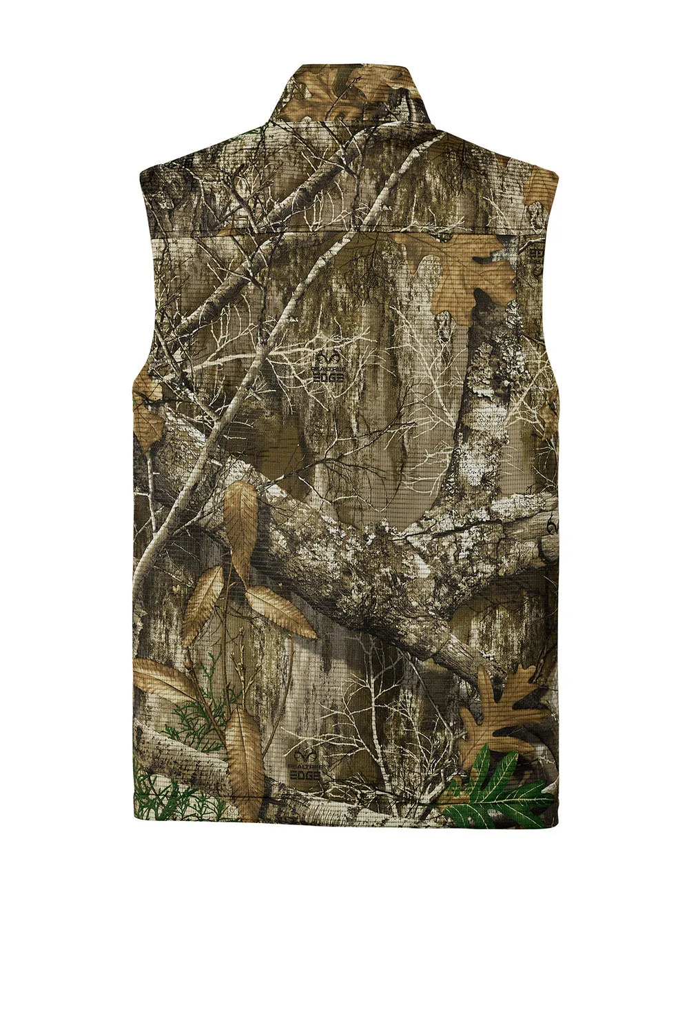 Russell Outdoors Mens Realtree Atlas Water Resistant Full Zip Soft Shell Vest - Realtree Edge Camo