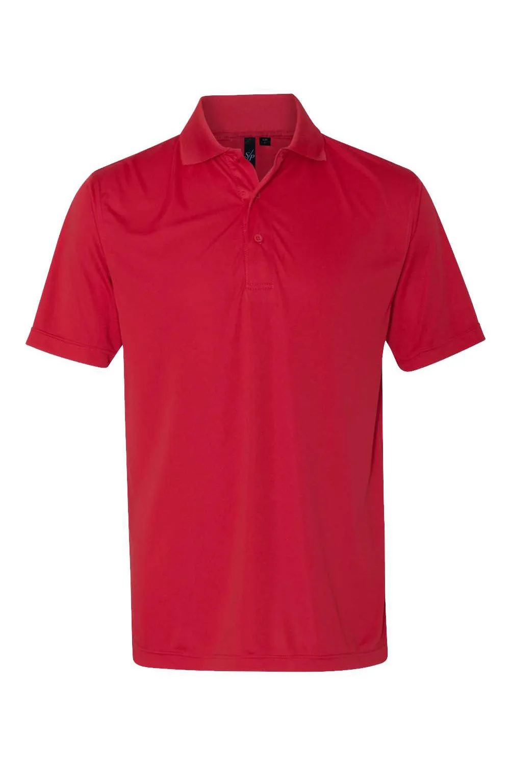 Sierra Pacific Mens Moisture Wicking Short Sleeve Polo Shirt - Red
