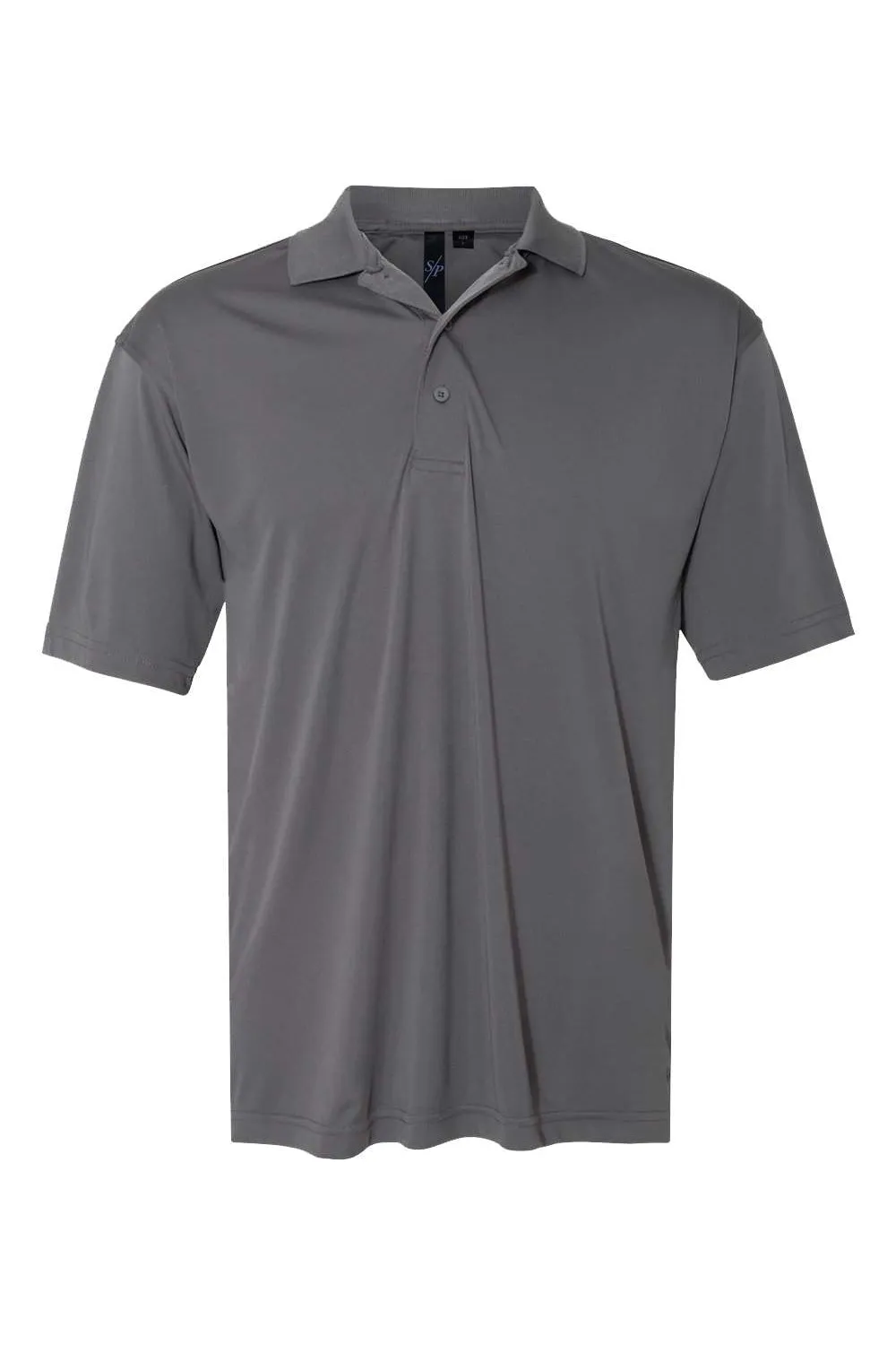 Sierra Pacific Mens Moisture Wicking Short Sleeve Polo Shirt - Steel Grey