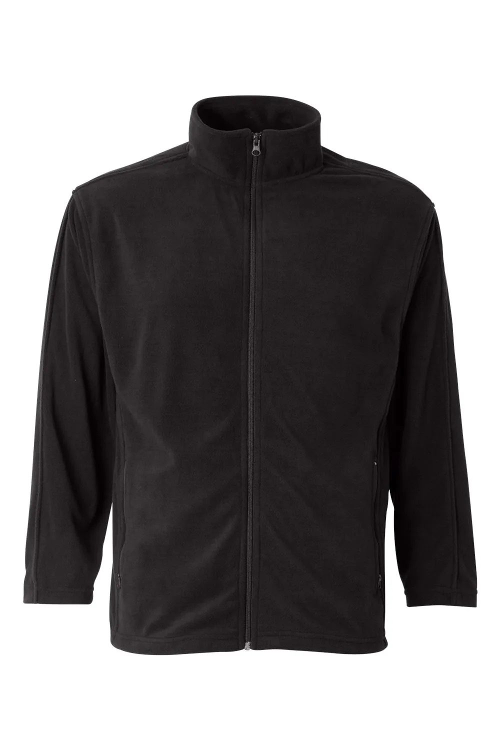 Sierra Pacific Mens Pill Resistant Microfleece Full Zip Jacket - Onyx Black