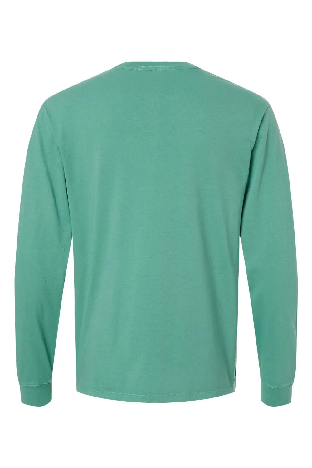 SoftShirts Mens Organic Long Sleeve Crewneck T-Shirt - Pine Green