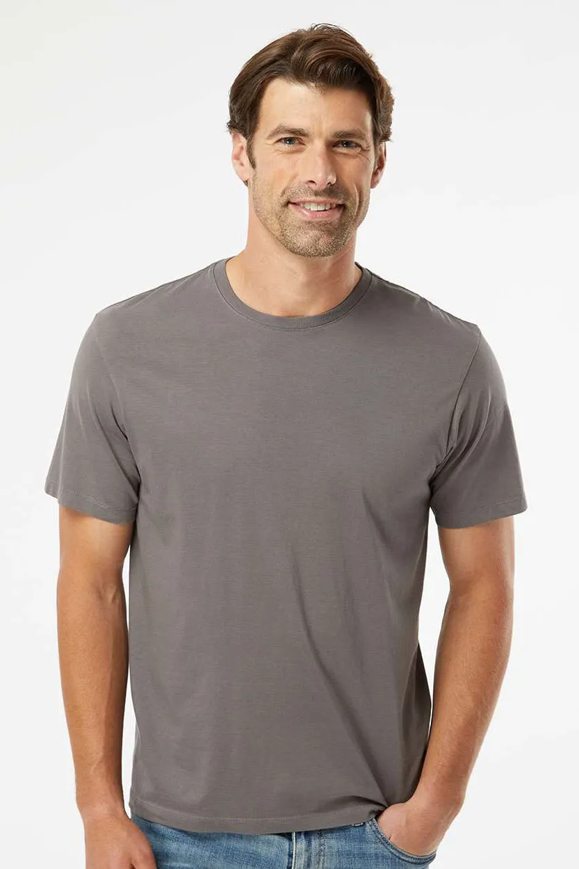 SoftShirts Mens Organic Short Sleeve Crewneck T-Shirt - Graphite Grey