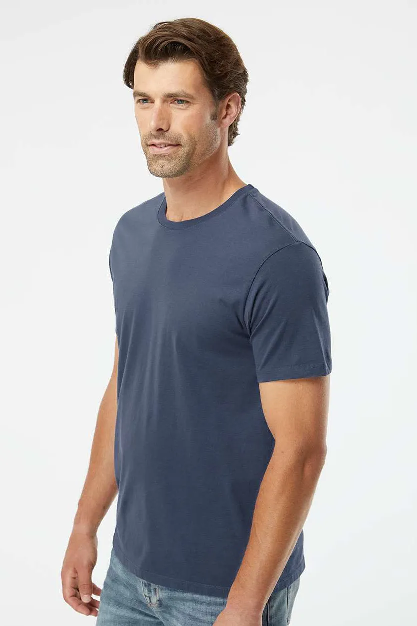 SoftShirts Mens Organic Short Sleeve Crewneck T-Shirt - Navy Blue - Closeout