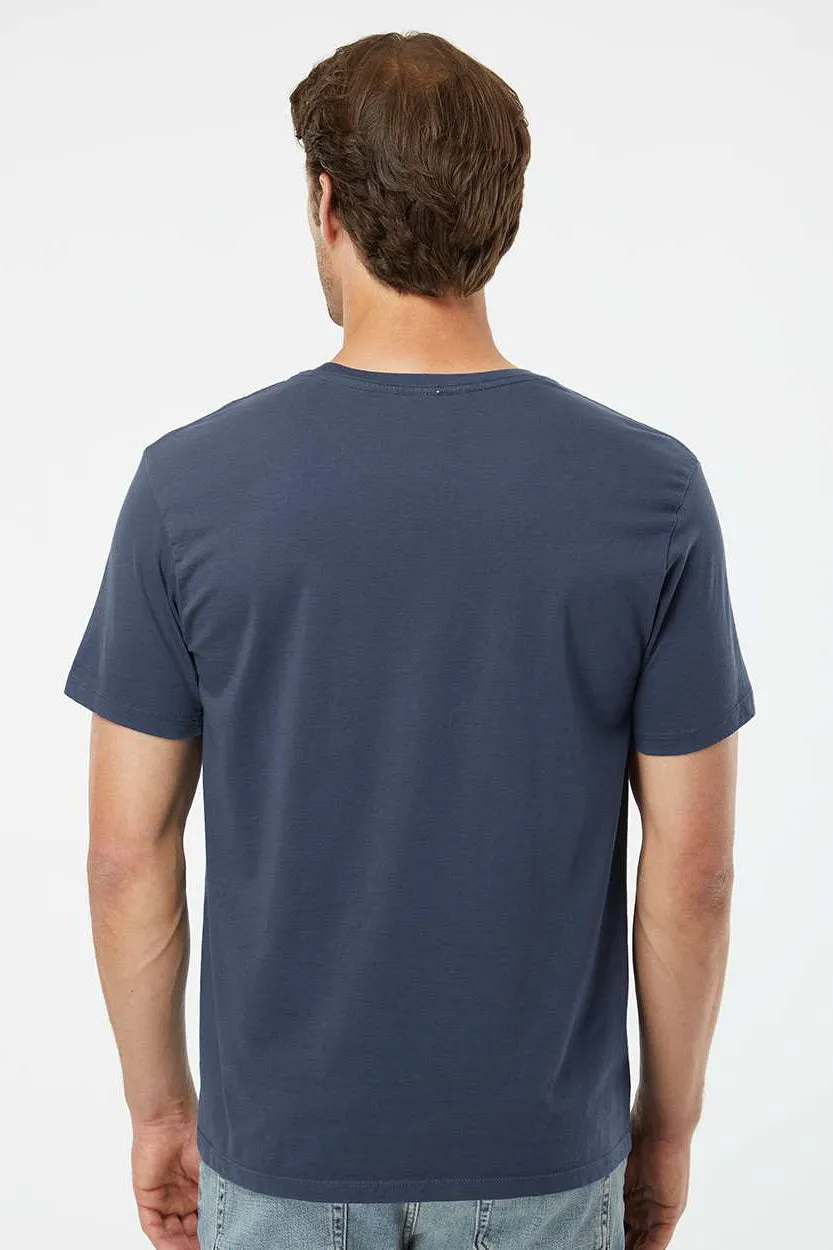SoftShirts Mens Organic Short Sleeve Crewneck T-Shirt - Navy Blue - Closeout