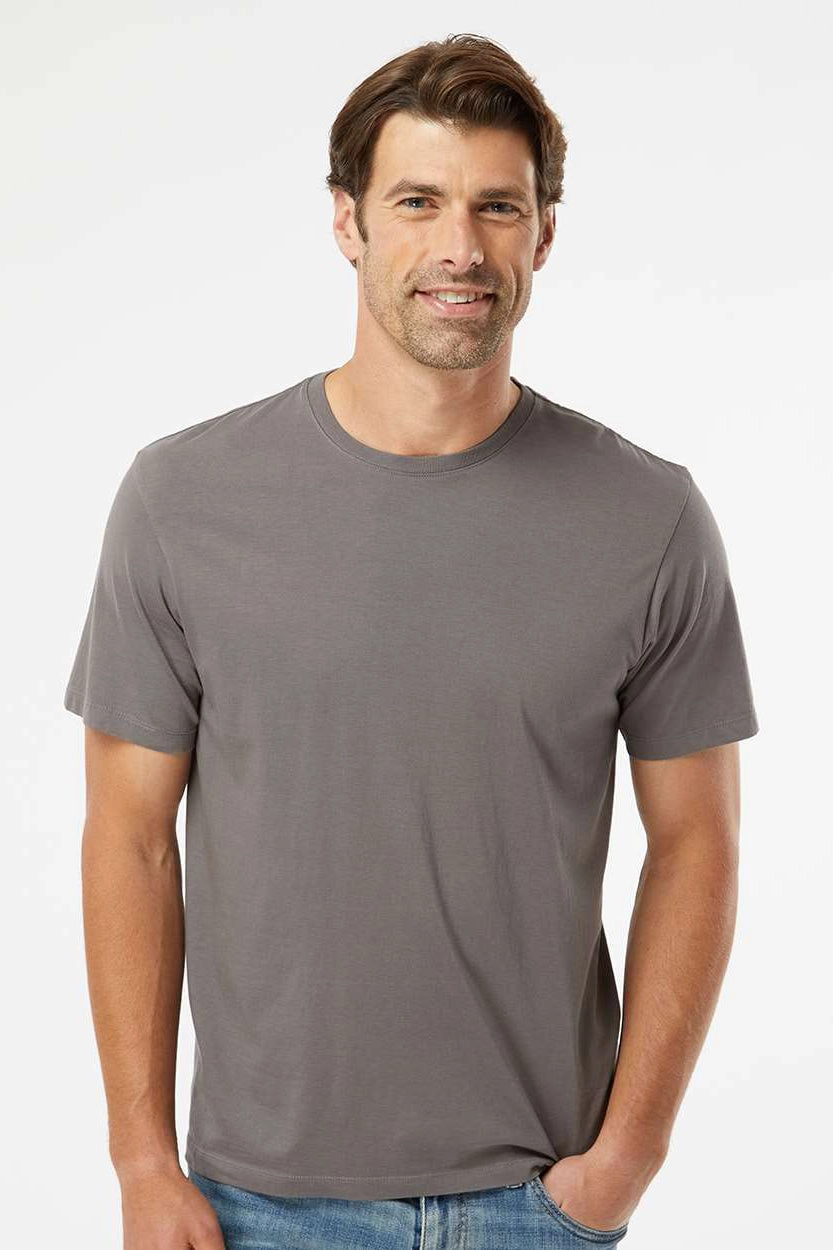 SoftShirts Mens Organic Short Sleeve Crewneck T-Shirt - Graphite Grey