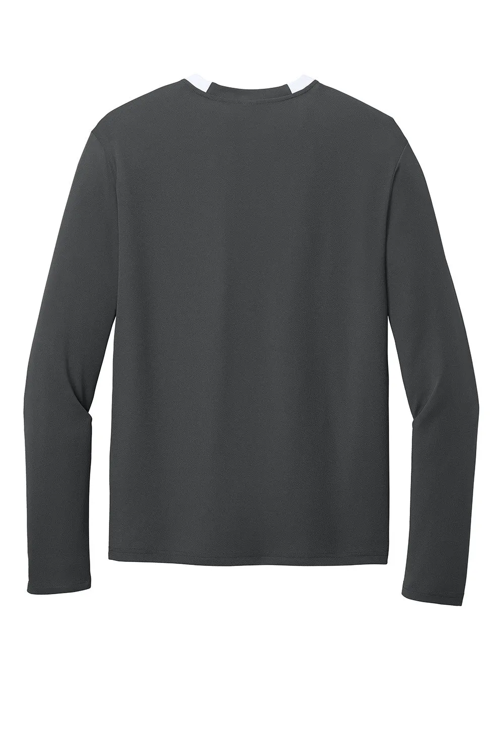 Sport-Tek Mens Club Moisture Wicking 1/4 Zip Sweatshirt - Iron Grey/White