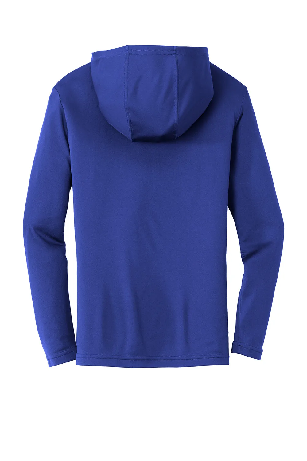 Sport-Tek Mens Competitor Moisture Wicking Long Sleeve Hooded T-Shirt Hoodie - Royal Blue - Closeout