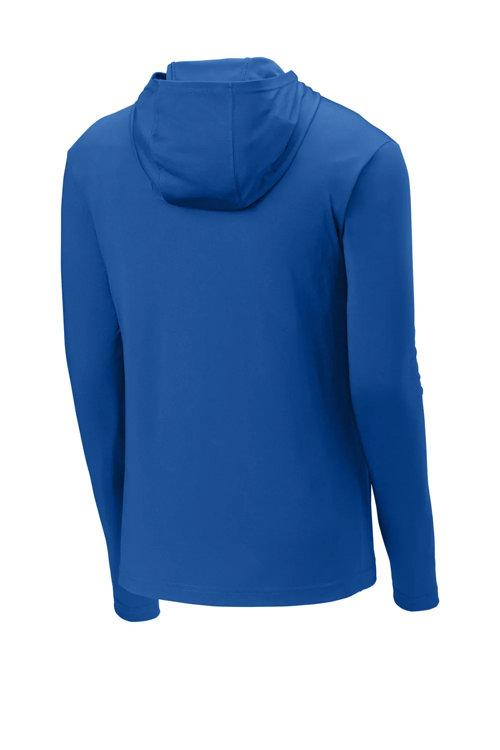 Sport-Tek Mens Competitor Moisture Wicking Long Sleeve Hooded T-Shirt Hoodie - True Royal Blue