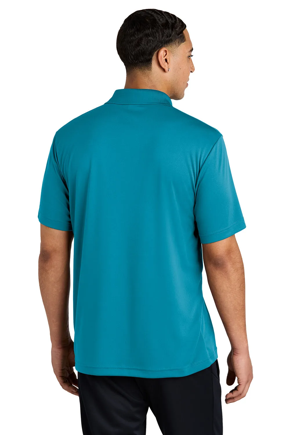 Sport-Tek Mens Competitor Moisture Wicking Short Sleeve Polo Shirt - Atomic Blue