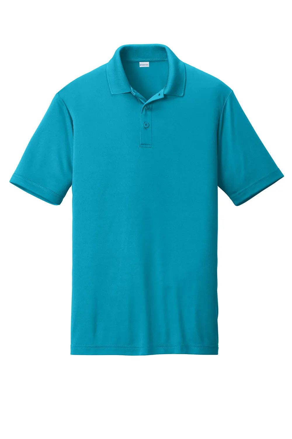 Sport-Tek Mens Competitor Moisture Wicking Short Sleeve Polo Shirt - Atomic Blue
