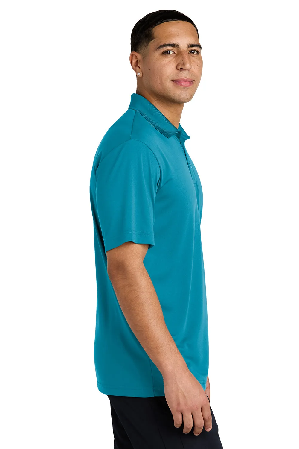 Sport-Tek Mens Competitor Moisture Wicking Short Sleeve Polo Shirt - Atomic Blue