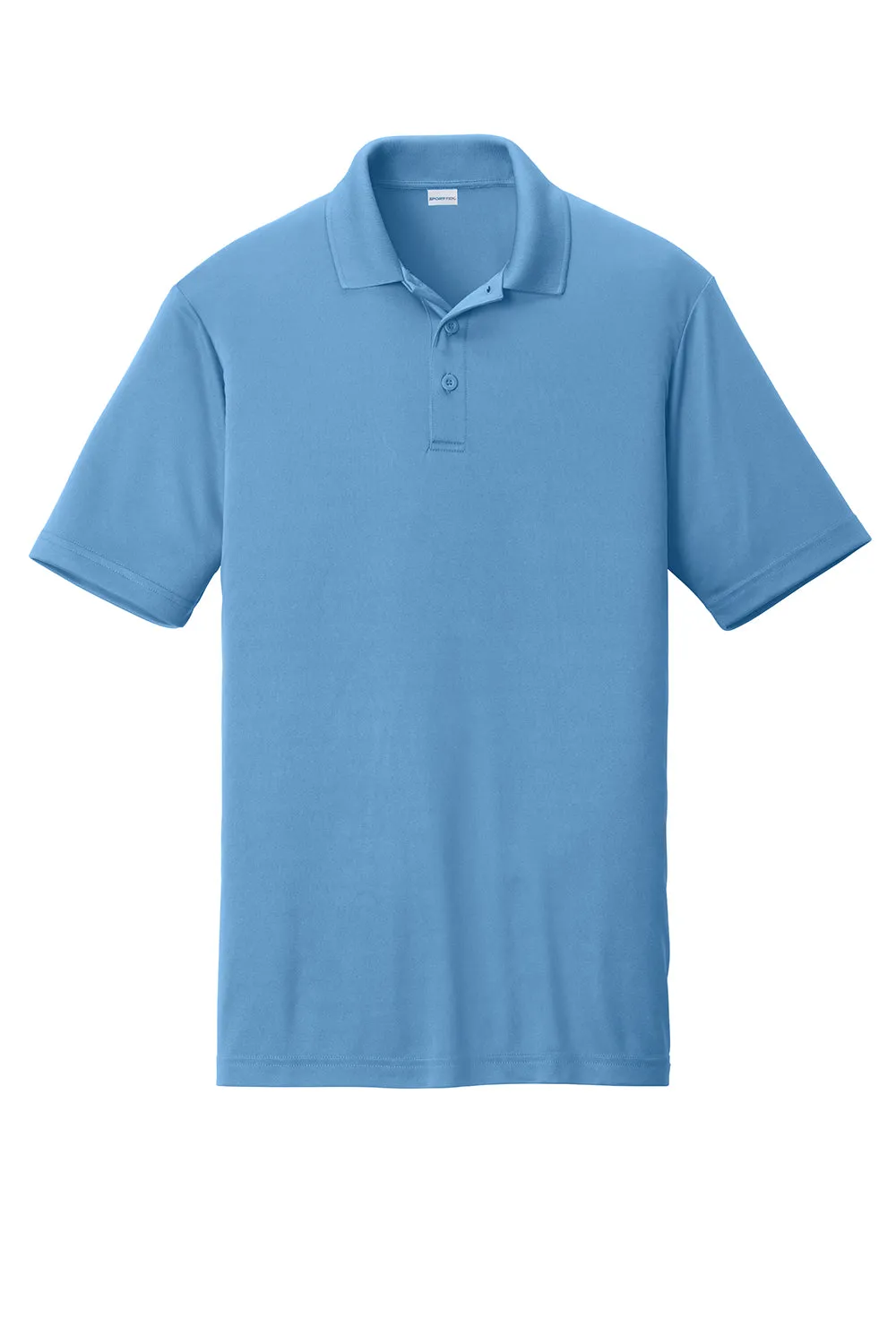 Sport-Tek Mens Competitor Moisture Wicking Short Sleeve Polo Shirt - Carolina Blue