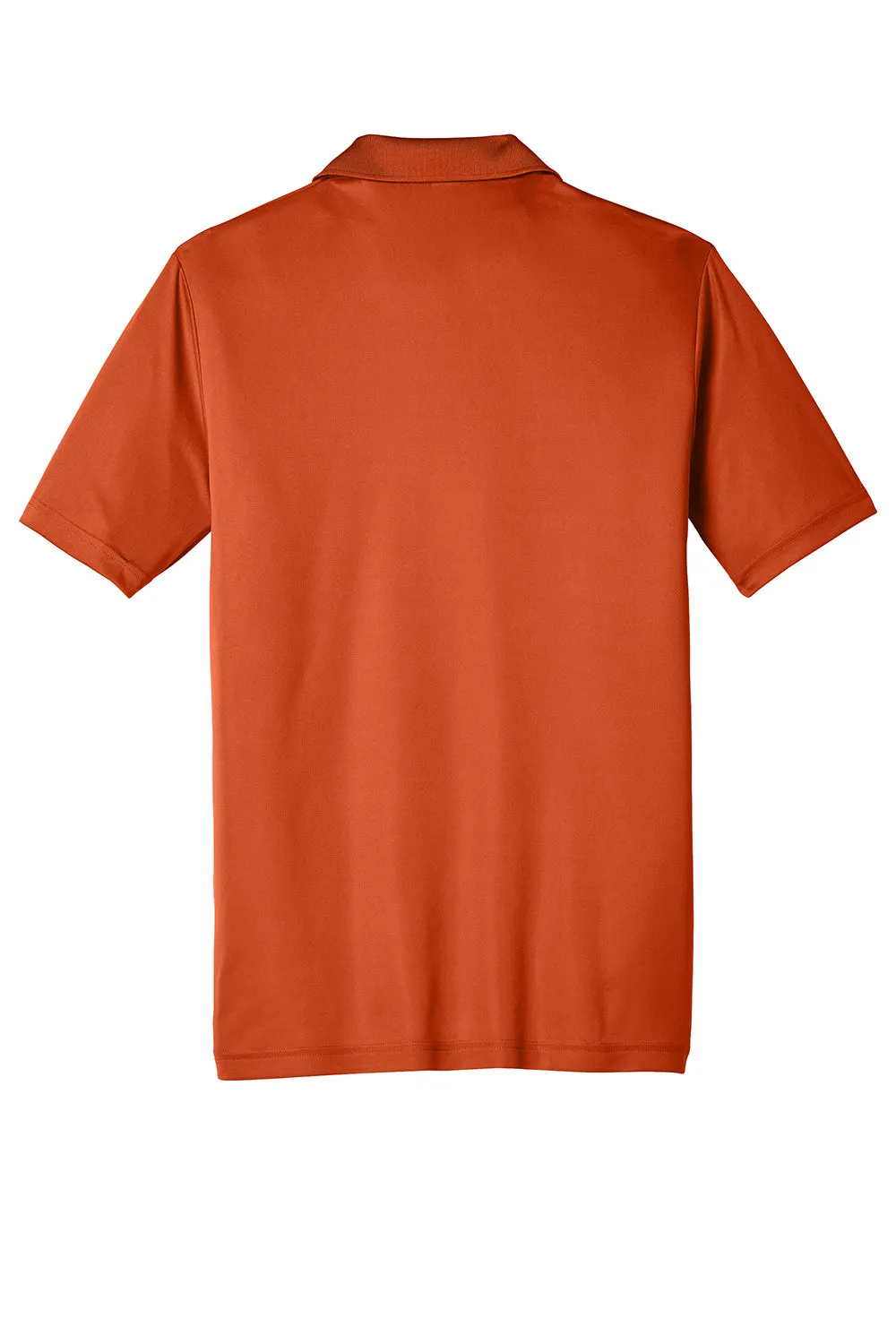 Sport-Tek Mens Competitor Moisture Wicking Short Sleeve Polo Shirt - Deep Orange