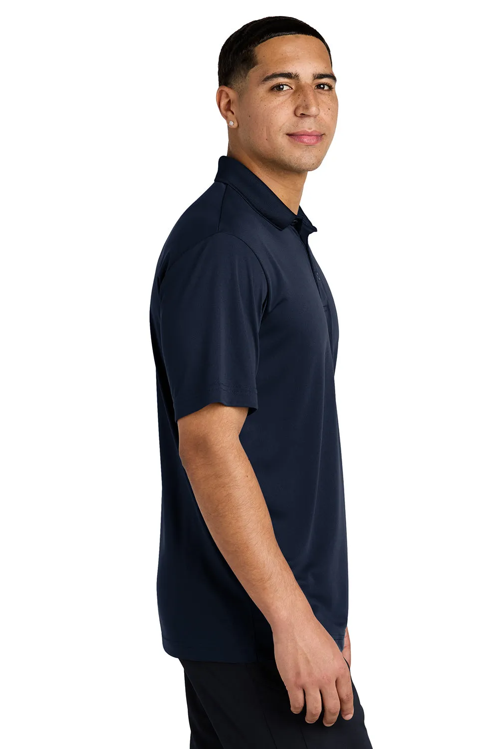 Sport-Tek Mens Competitor Moisture Wicking Short Sleeve Polo Shirt - True Navy Blue