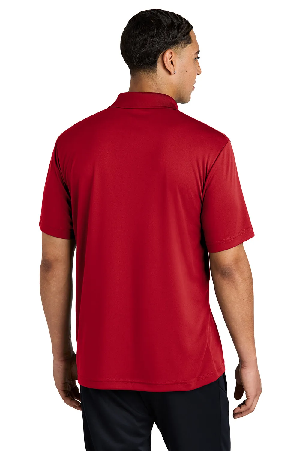 Sport-Tek Mens Competitor Moisture Wicking Short Sleeve Polo Shirt - True Red