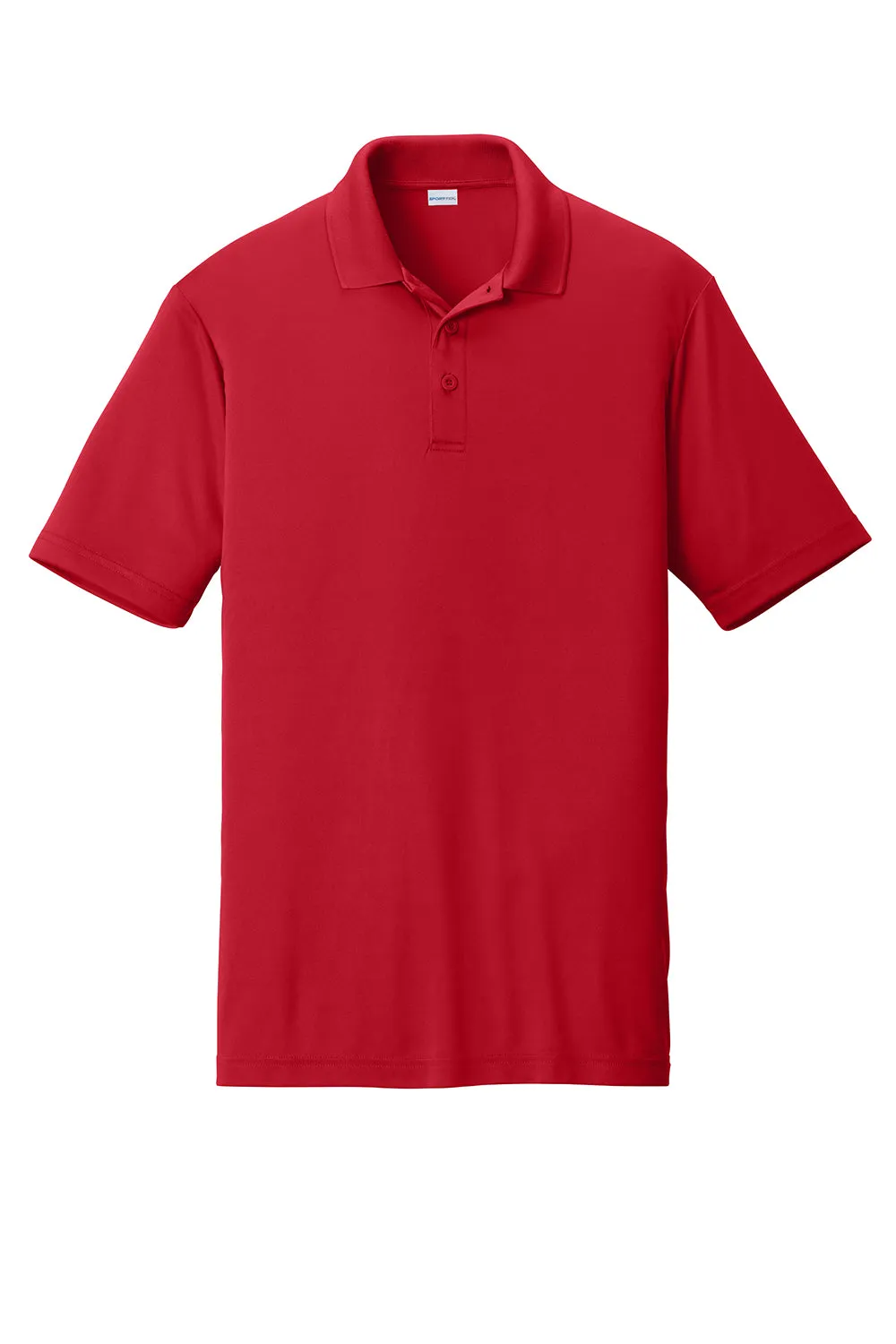 Sport-Tek Mens Competitor Moisture Wicking Short Sleeve Polo Shirt - True Red