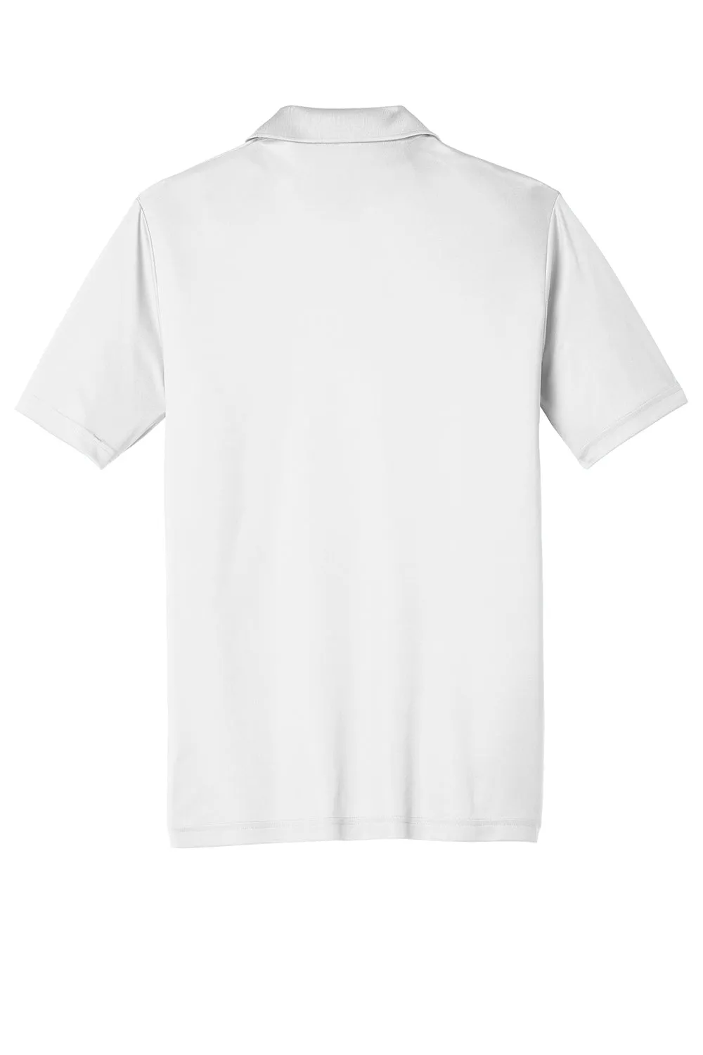 Sport-Tek Mens Competitor Moisture Wicking Short Sleeve Polo Shirt - White