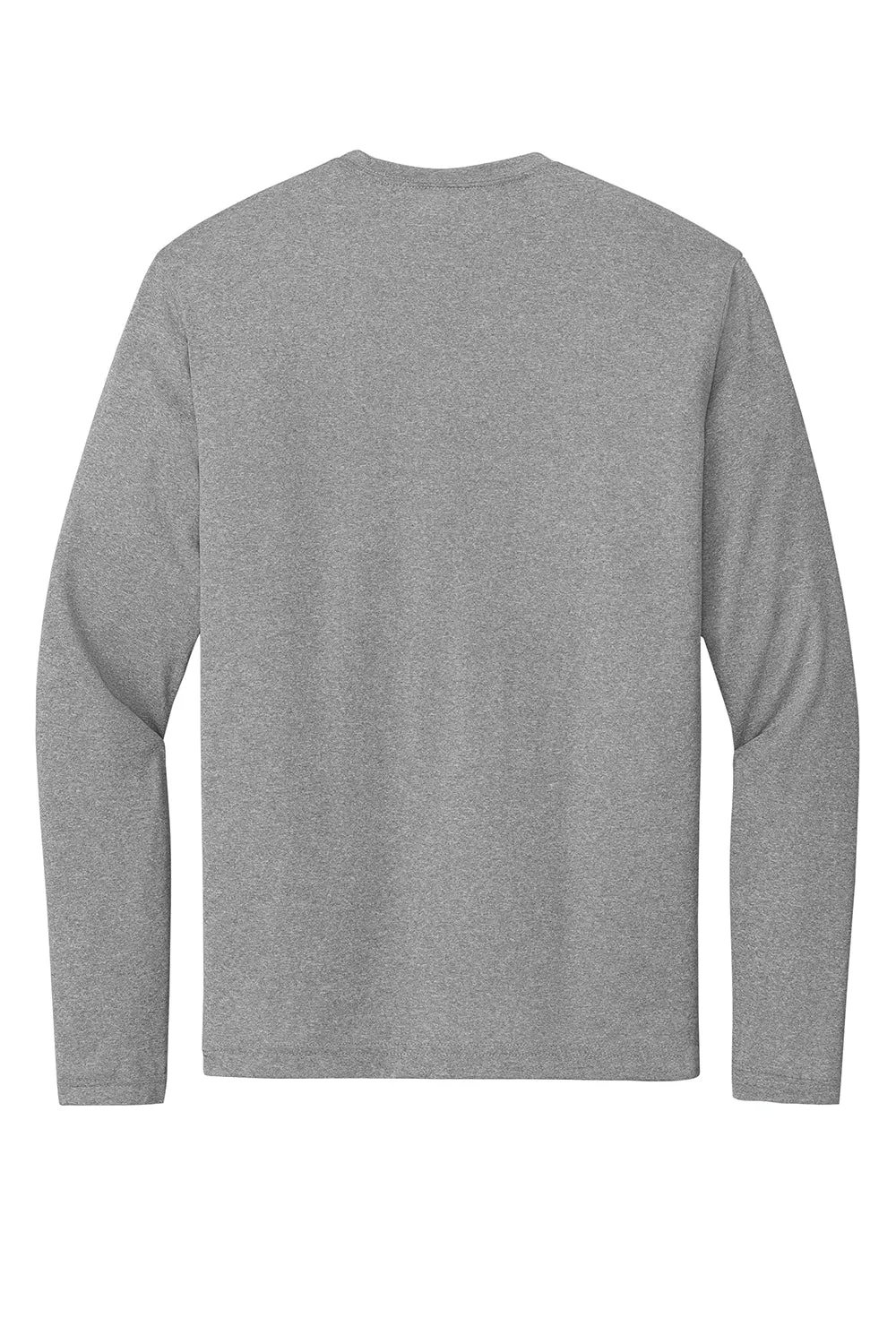 Sport-Tek Mens Contender Heather Moisture Wicking Long Sleeve Crewneck T-Shirt - Heather Vintage Grey