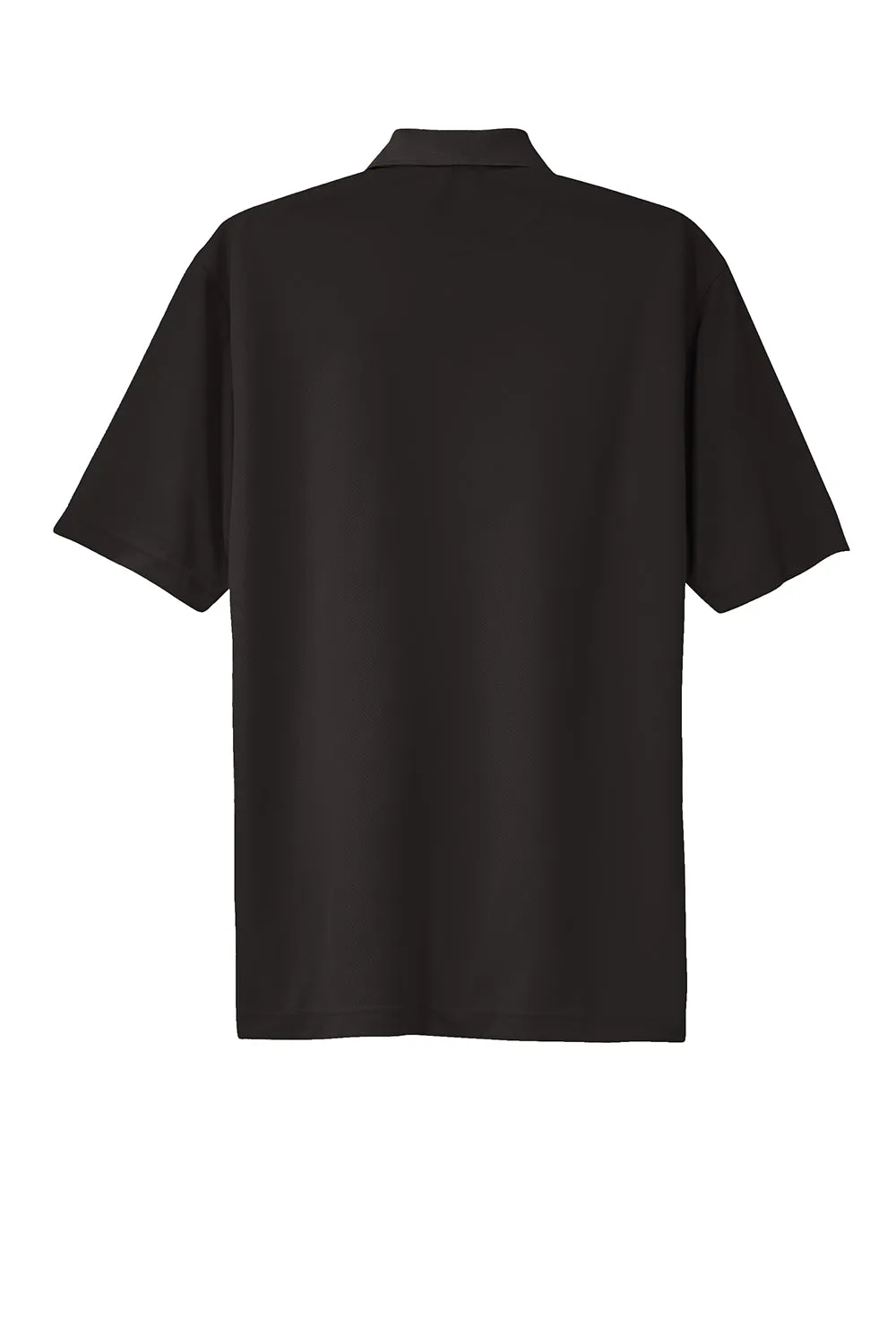 Sport-Tek Mens Dri-Mesh Moisture Wicking Short Sleeve Polo Shirt - Black