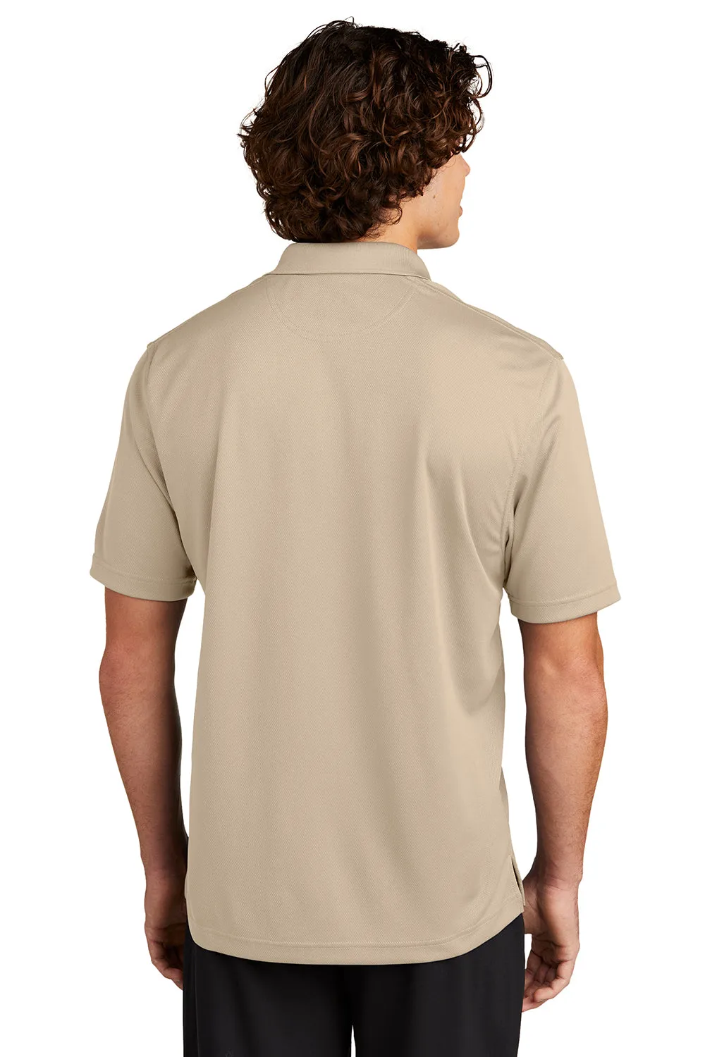 Sport-Tek Mens Dri-Mesh Moisture Wicking Short Sleeve Polo Shirt - Sandstone