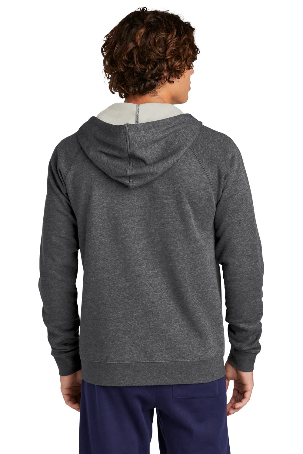 Sport-Tek Mens Drive Fleece Full Zip Hooded Sweatshirt Hoodie w/ Pockets - Heather Graphite Grey