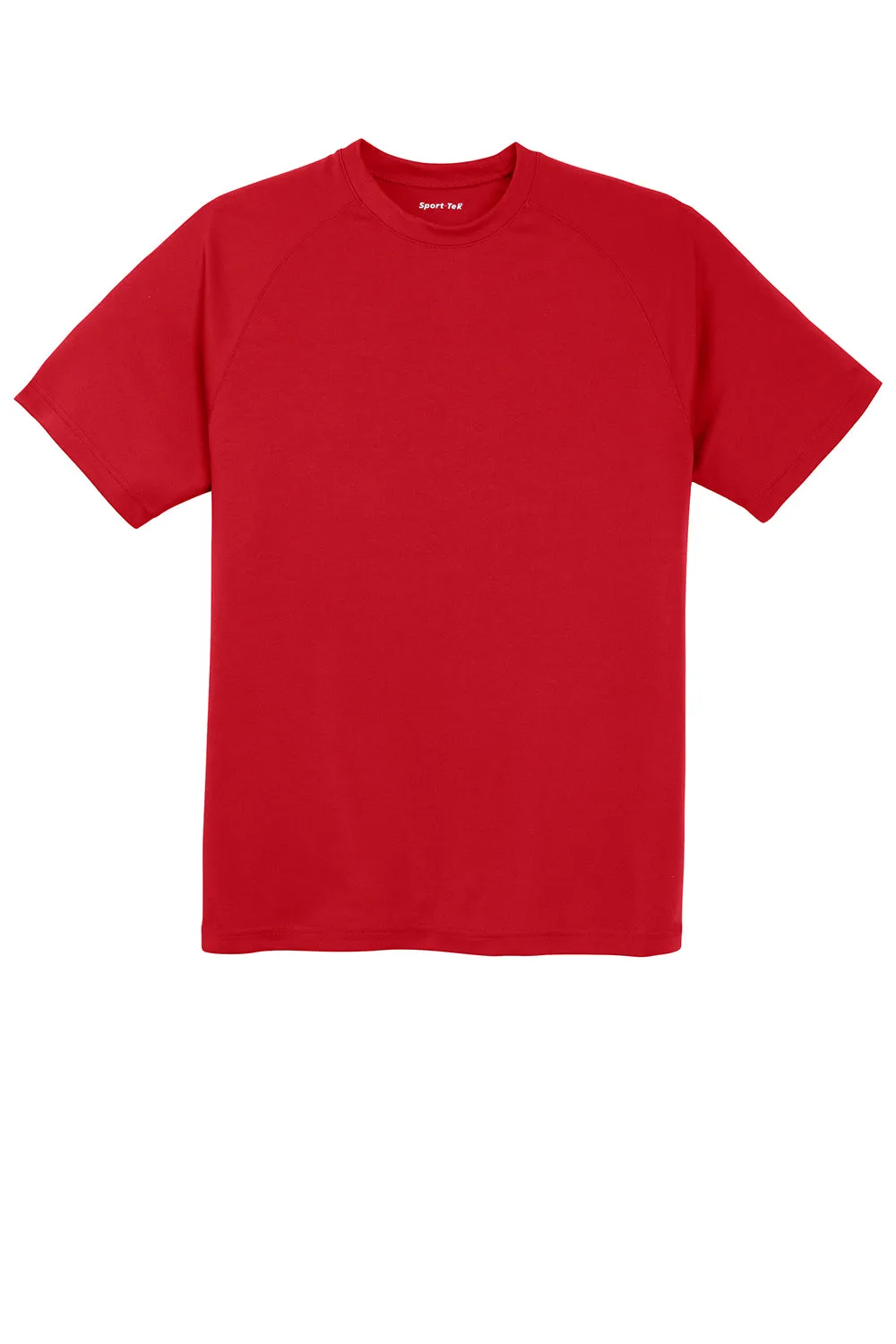 Sport-Tek Mens Dry Zone Moisture Wicking Short Sleeve Crewneck T-Shirt - True Red