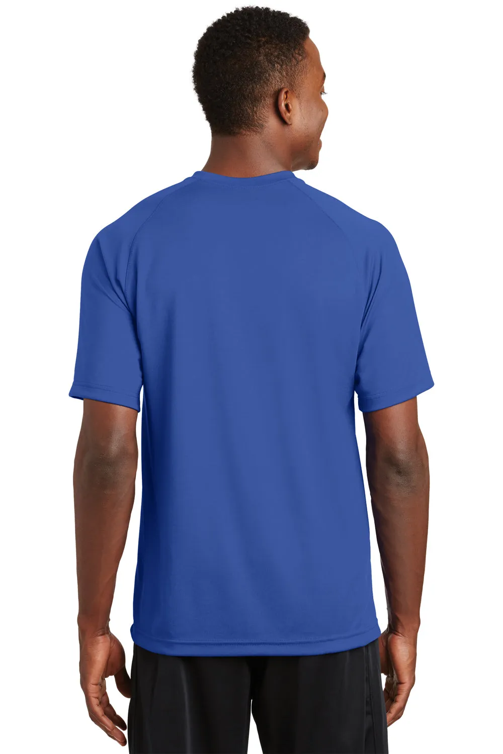Sport-Tek Mens Dry Zone Moisture Wicking Short Sleeve Crewneck T-Shirt - True Royal Blue