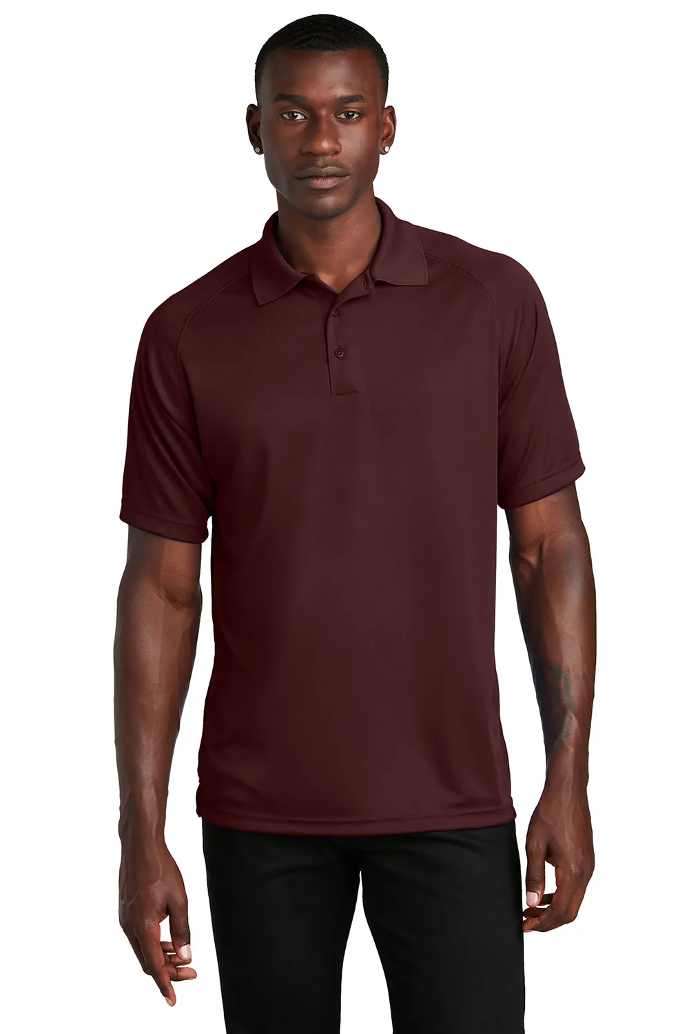 Sport-Tek Mens Dry Zone Moisture Wicking Short Sleeve Polo Shirt - Maroon