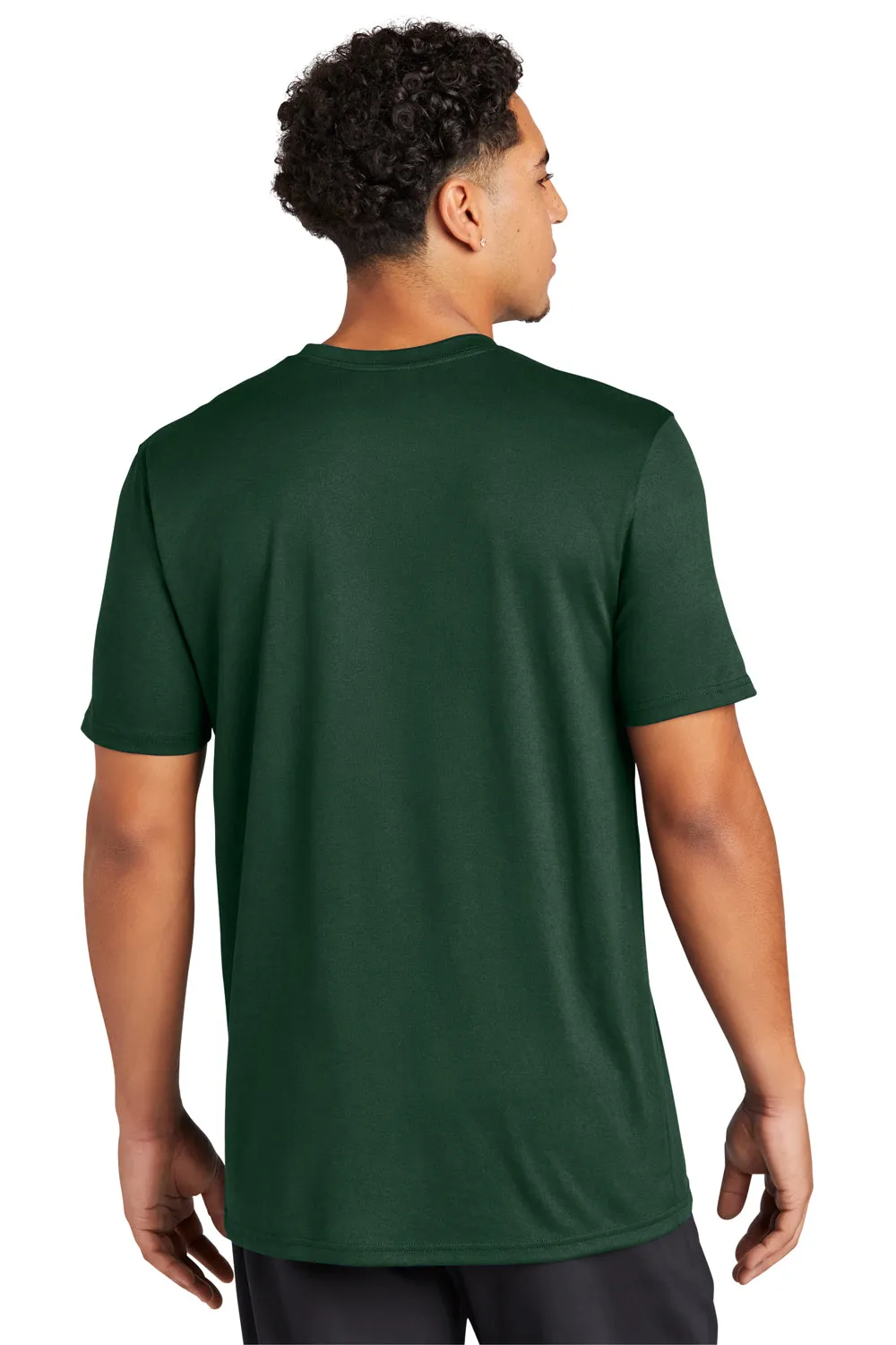 Sport-Tek Mens Echo Moisture Wicking Short Sleeve Crewneck T-Shirt - Forest Green