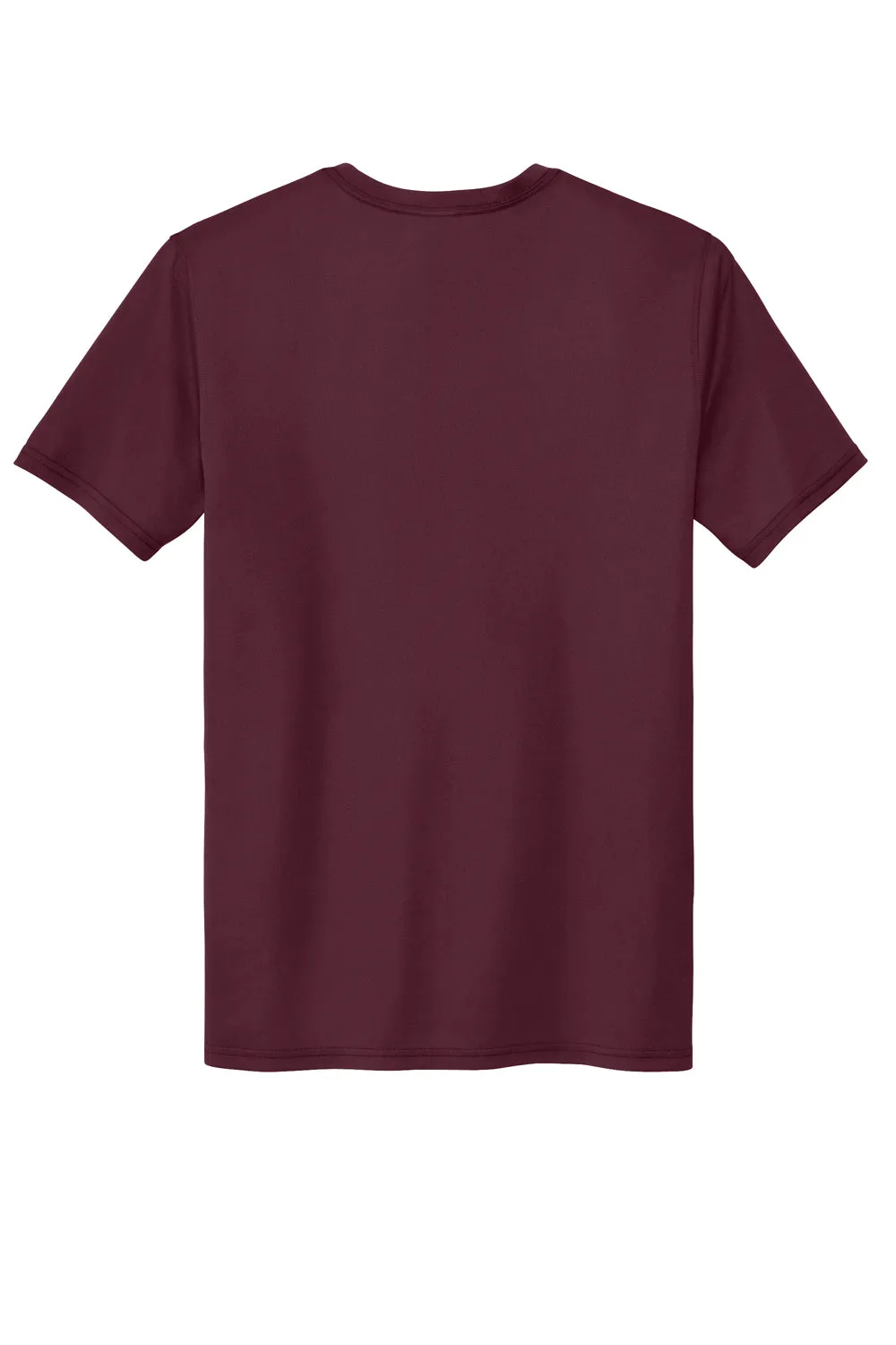 Sport-Tek Mens Echo Moisture Wicking Short Sleeve Crewneck T-Shirt - Maroon