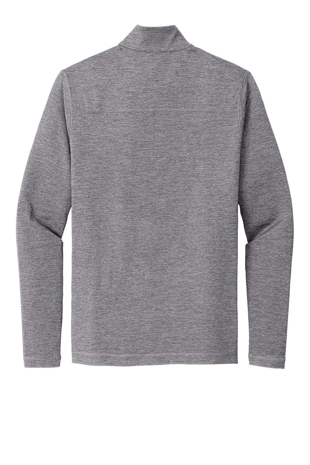 Sport-Tek Mens Exchange 1.5 Long Sleeve 1/4 Zip T-Shirt - Heather Grey