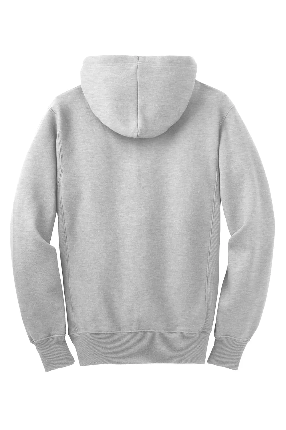 Sport-Tek Mens Fleece Full Zip Hooded Sweatshirt Hoodie w/ Pockets - Heather Grey