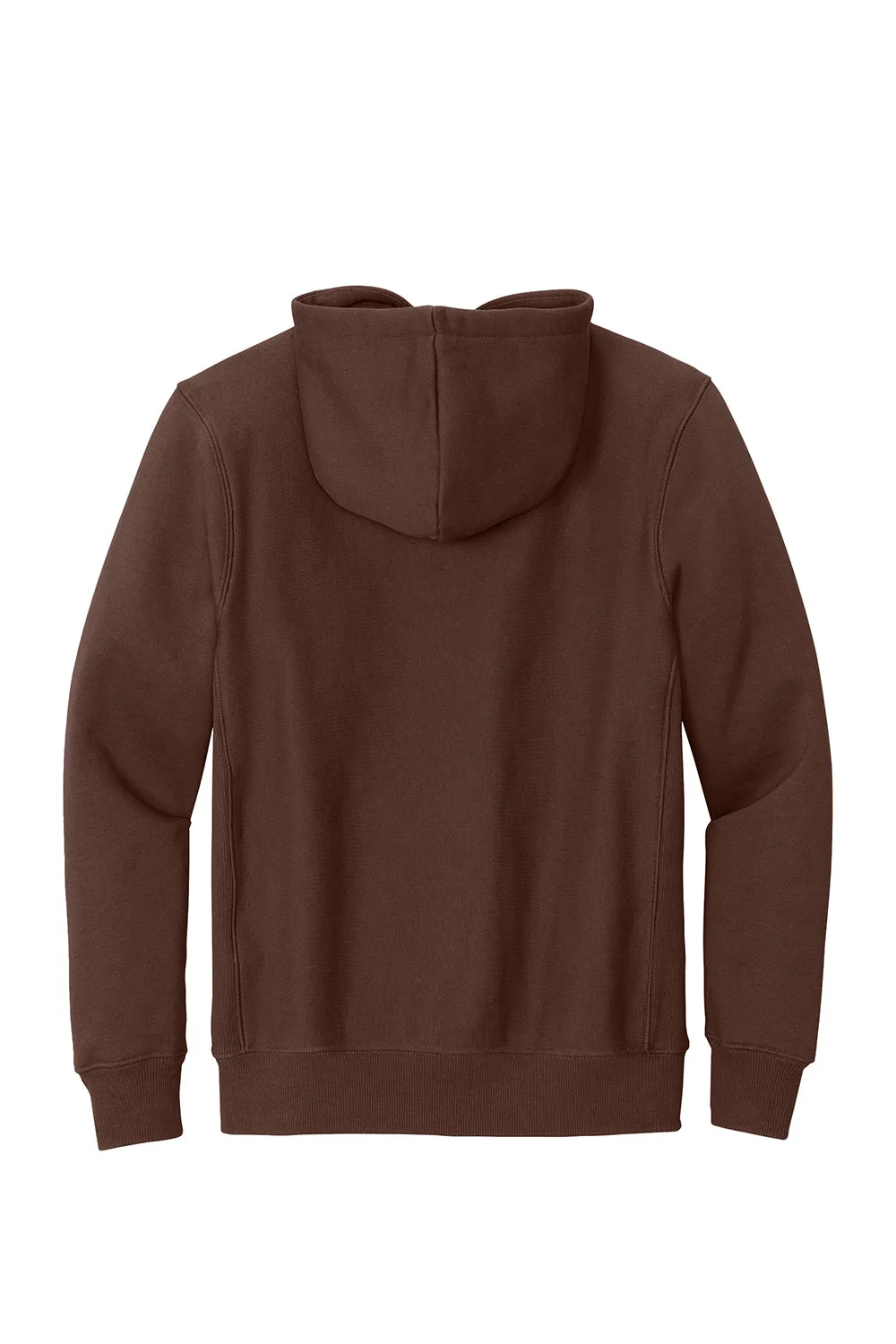 Sport-Tek Mens Fleece Hooded Sweatshirt Hoodie w/ Pouch Pocket - Brown