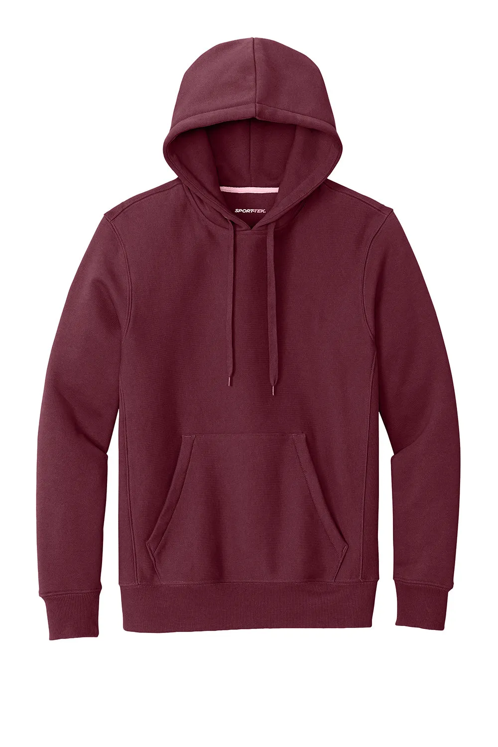Sport-Tek Mens Fleece Hooded Sweatshirt Hoodie w/ Pouch Pocket - Maroon