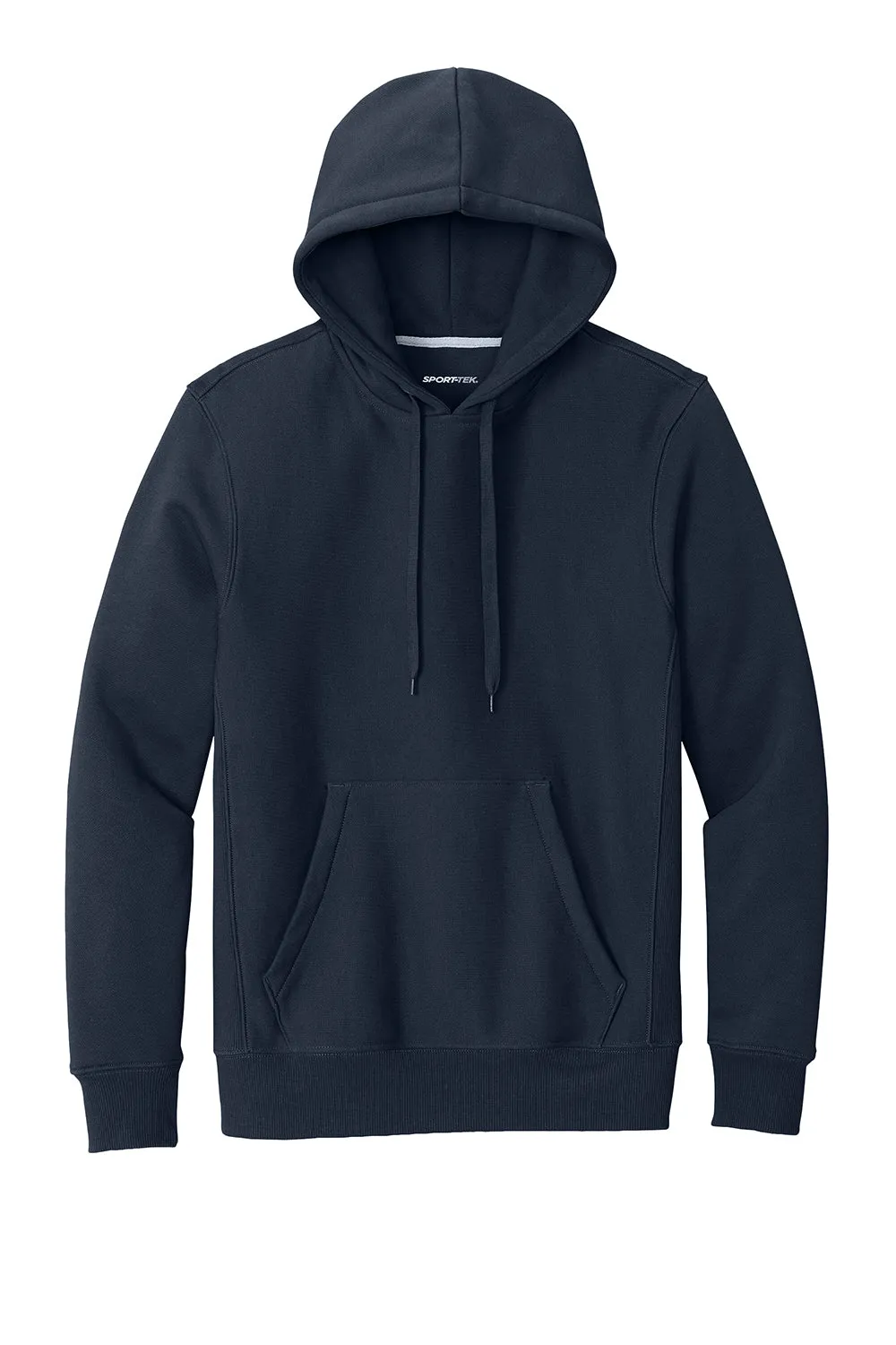 Sport-Tek Mens Fleece Hooded Sweatshirt Hoodie w/ Pouch Pocket - True Navy Blue