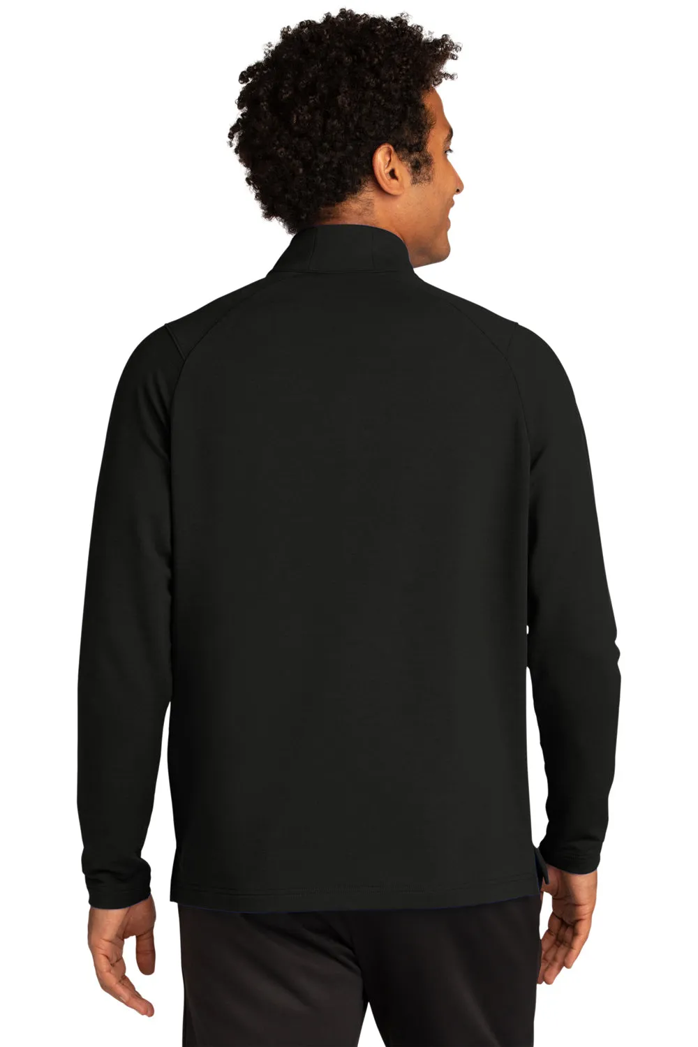 Sport-Tek Mens Flex Fleece Moisture Wicking 1/4 Zip Sweatshirt - Black