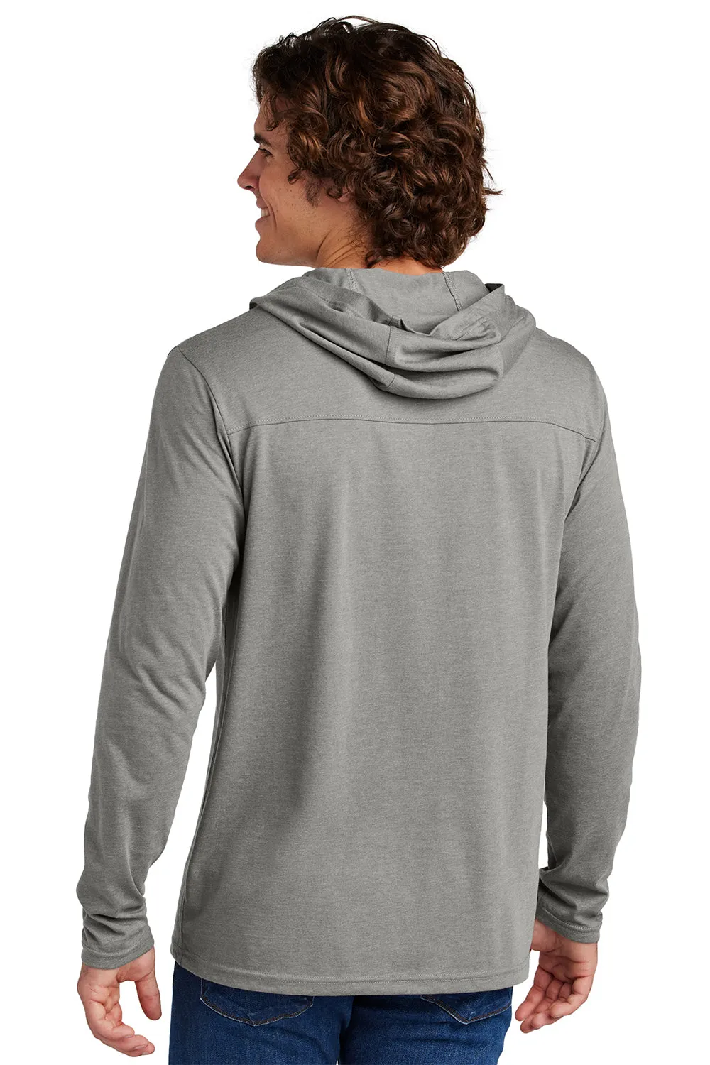 Sport-Tek Mens Halftime Long Sleeve Hooded T-Shirt Hoodie - Heather Vintage Grey