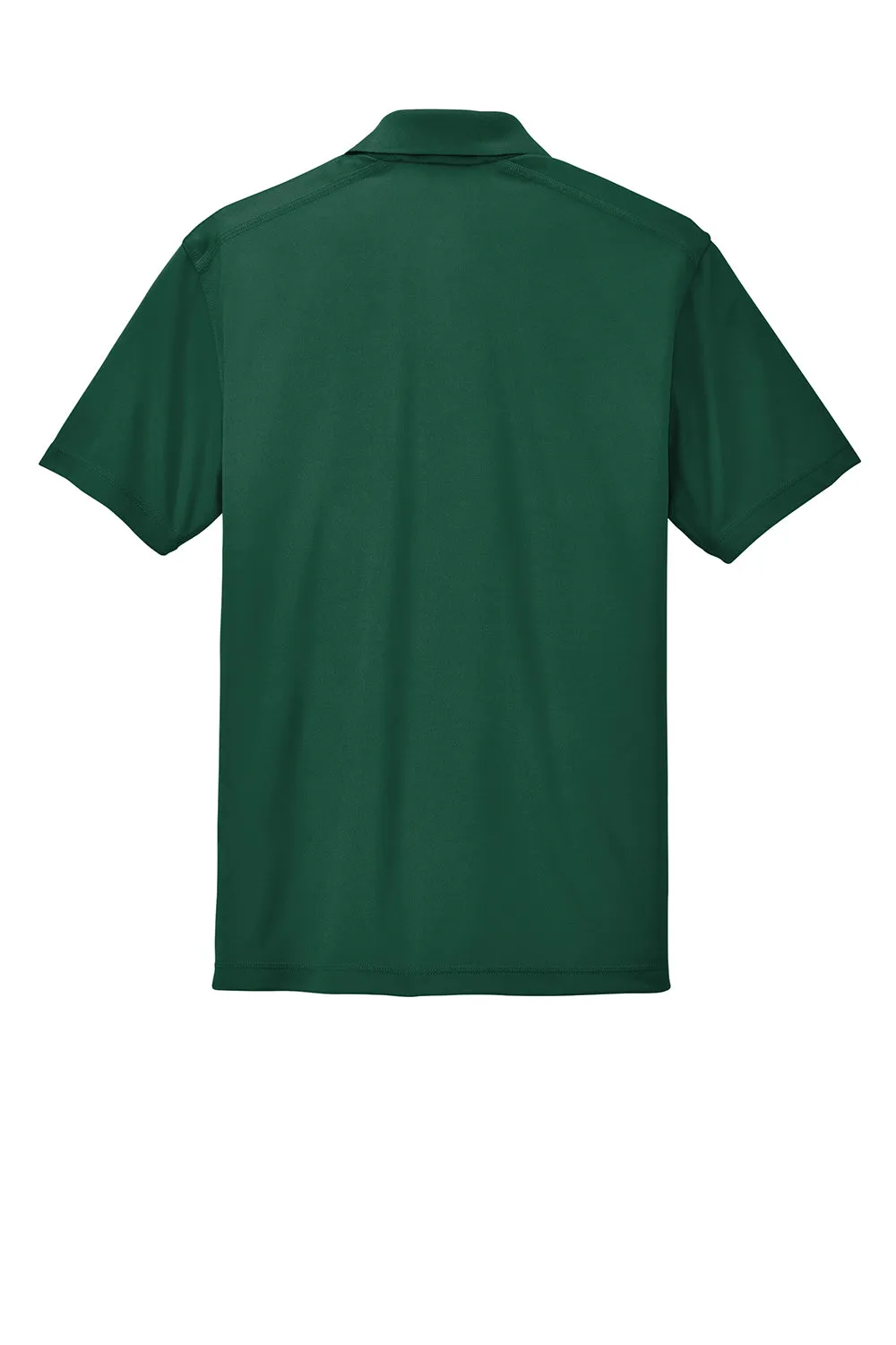 Sport-Tek Mens Micro-Mesh Moisture Wicking Short Sleeve Polo Shirt - Forest Green