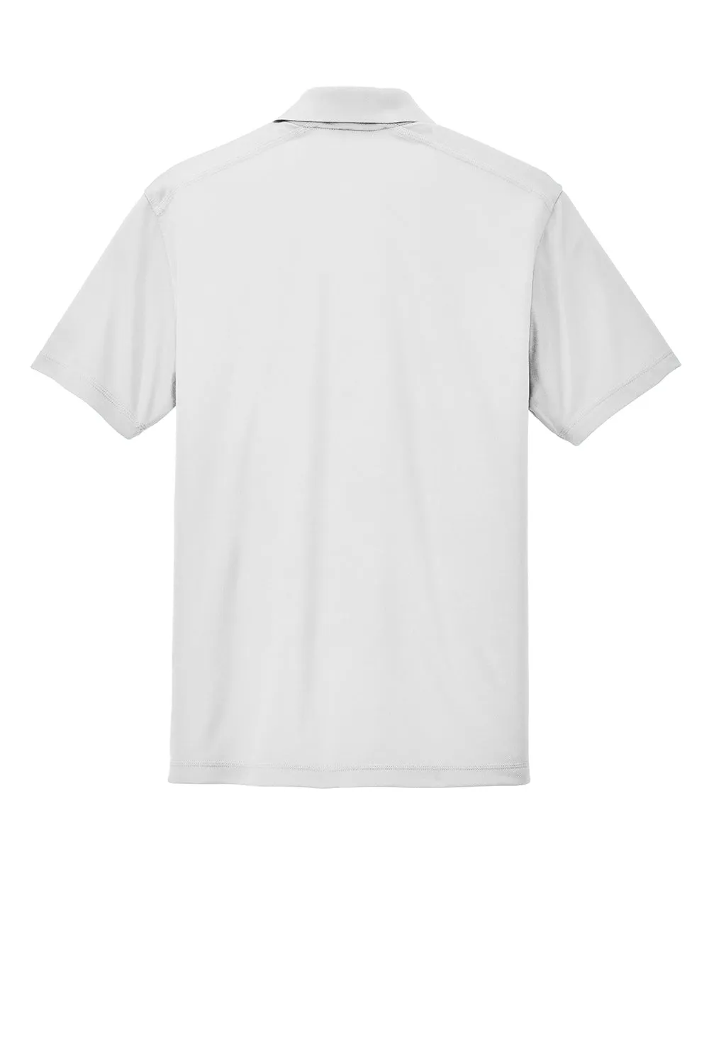 Sport-Tek Mens Micro-Mesh Moisture Wicking Short Sleeve Polo Shirt - White