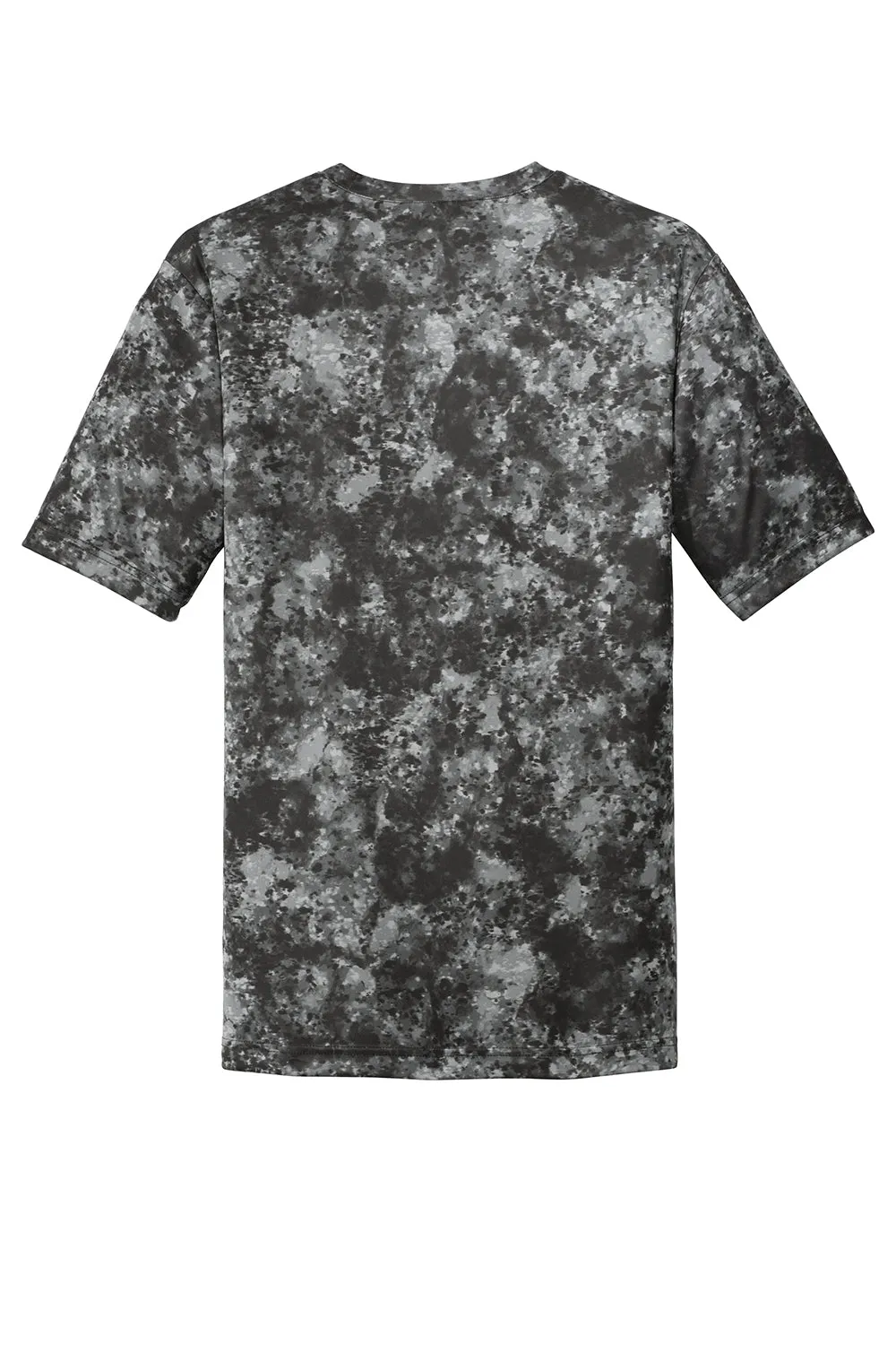 Sport-Tek Mens Mineral Freeze Moisture Wicking Short Sleeve Crewneck T-Shirt - Black - Closeout
