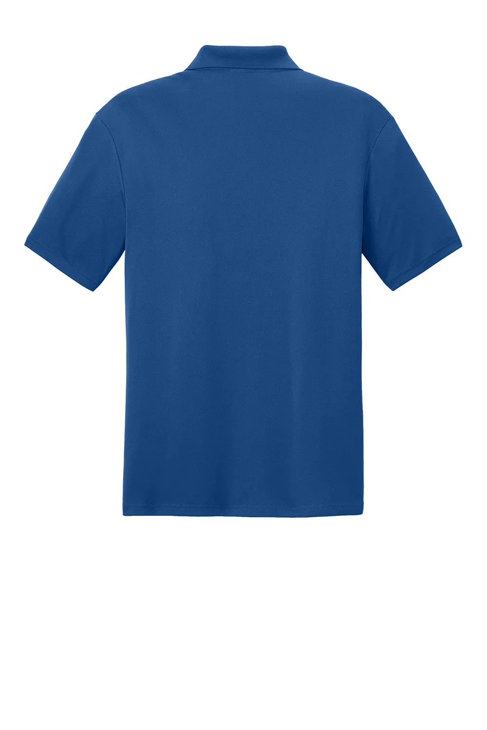 Sport-Tek Mens Moisture Wicking Competitor United Short Sleeve Polo Shirt - Royal Blue/White - Closeout