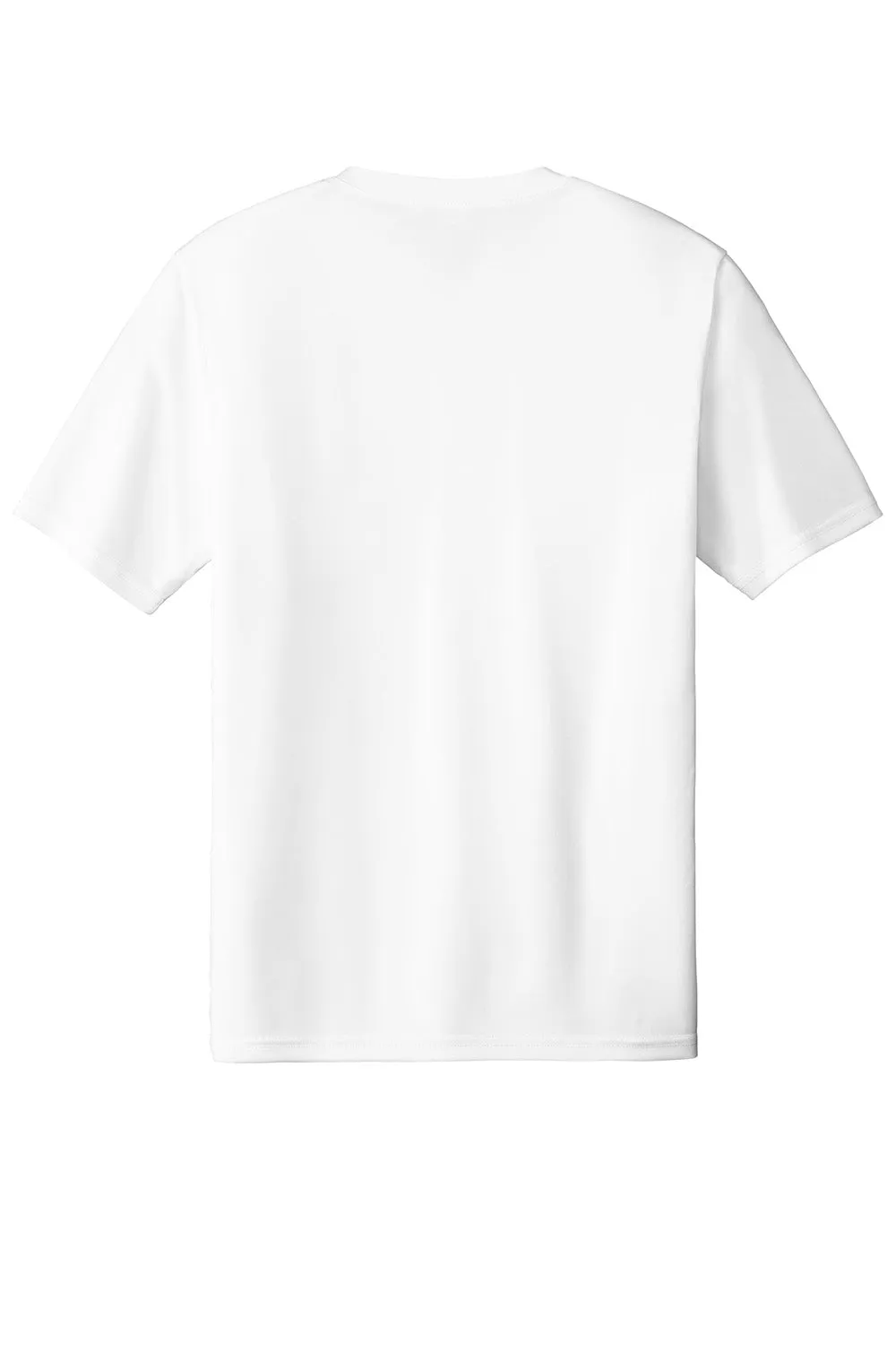 Sport-Tek Mens Moisture Wicking Competitor United Short Sleeve V-Neck T-Shirt - White