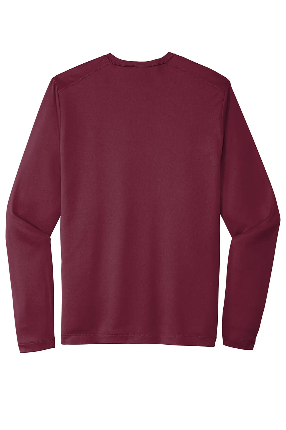 Sport-Tek Mens Moisture Wicking Long Sleeve Crewneck T-Shirt - Cardinal Red