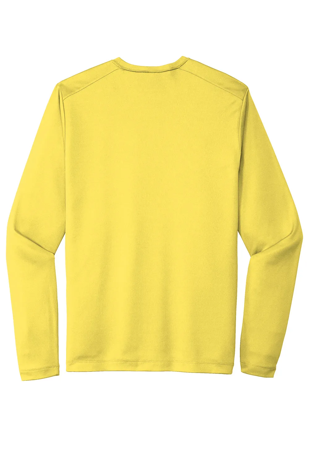 Sport-Tek Mens Moisture Wicking Long Sleeve Crewneck T-Shirt - Yellow