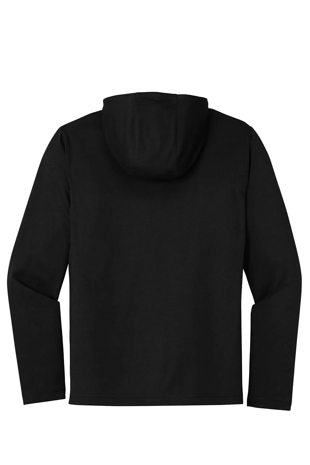 Sport-Tek Mens Moisture Wicking Long Sleeve Hooded T-Shirt Hoodie - Black