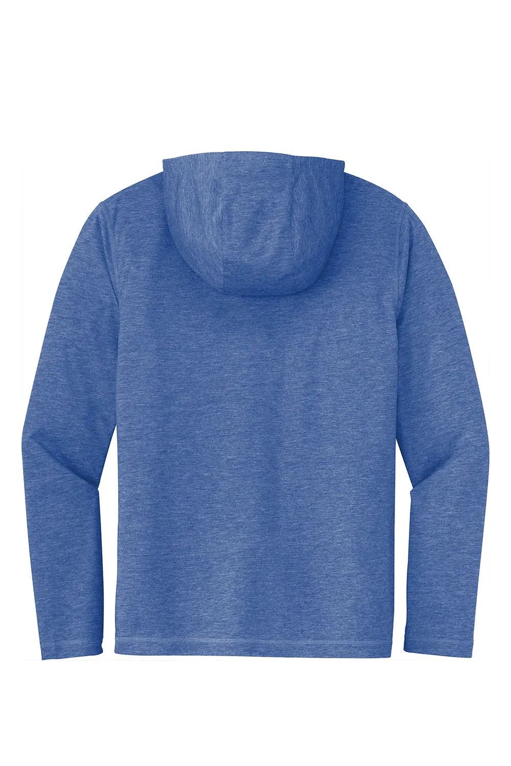 Sport-Tek Mens Moisture Wicking Long Sleeve Hooded T-Shirt Hoodie - Heather True Royal Blue