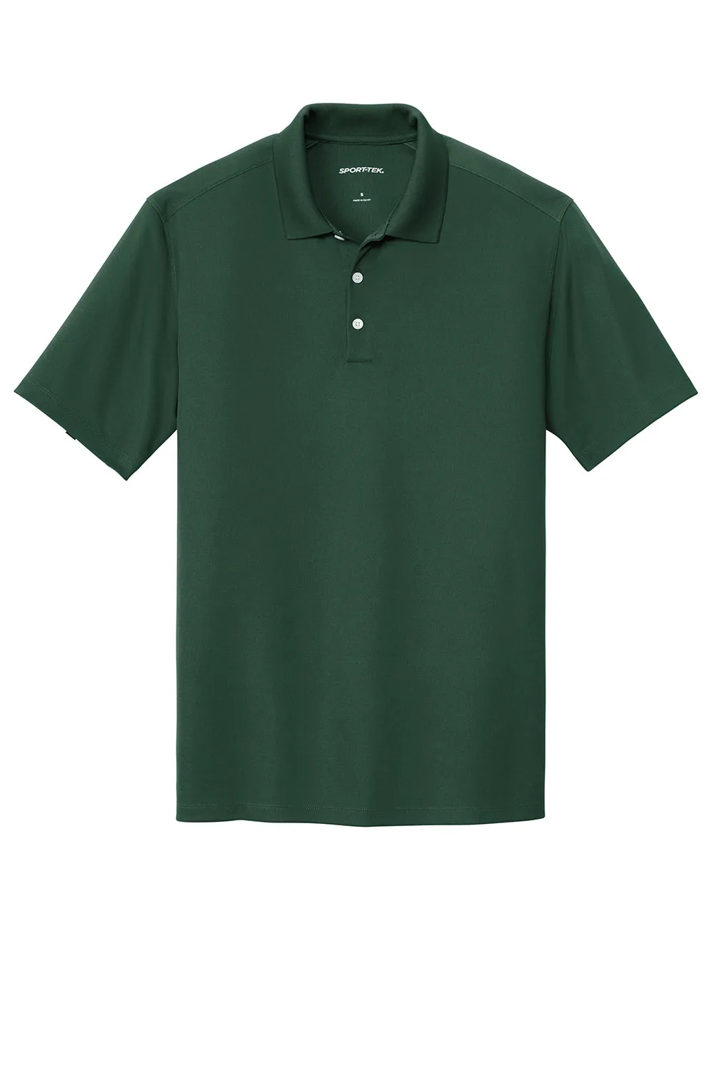 Sport-Tek Mens Moisture Wicking Micropique Short Sleeve Polo Shirt - Forest Green