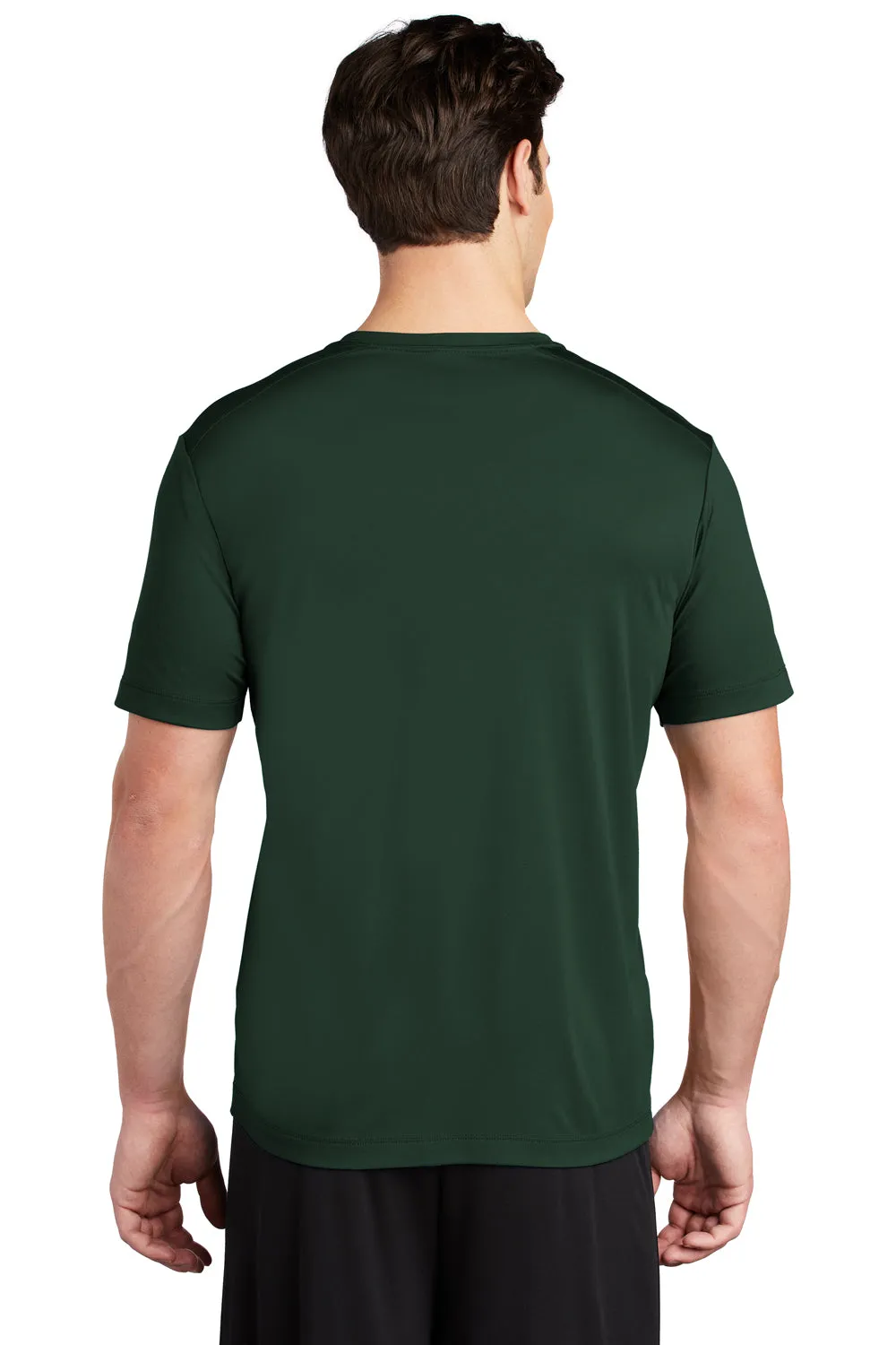 Sport-Tek Mens Moisture Wicking Short Sleeve Crewneck T-Shirt - Forest Green